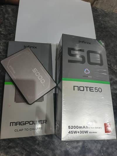 Infinix Note 50 with power bank 9.5/10