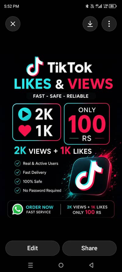 TikTok like views