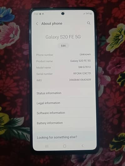 Samsung Galaxy s20 FE 5g