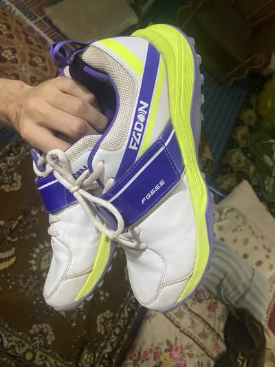 Like-New FGDON FG555 Cricket Gripper Shoes (Size 9 / 43)
