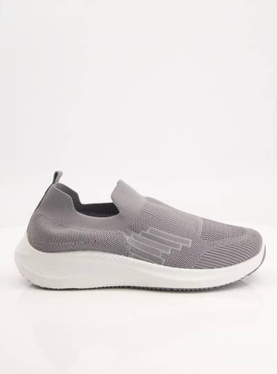 slip-on Jogging shoes white rubber sole comfortable