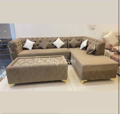 6 seator L shape sofa for sale with center table