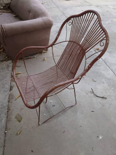 Garden iron chair
