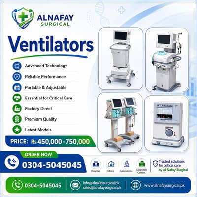 Ventilator Machine ICU Ventilator for Sale in Pakistan