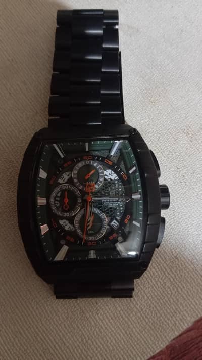 Naviforce Square Master 8066 Men's Watch Good Condition No Damage.