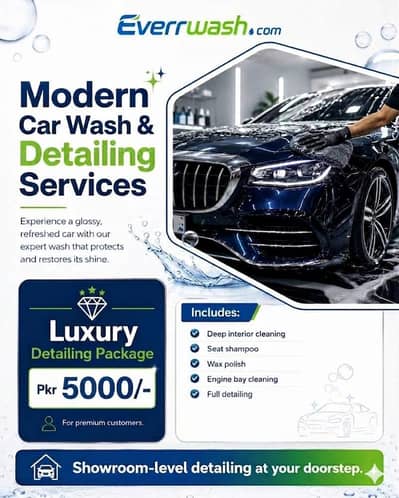 Car wash service door to door step 03114088201
