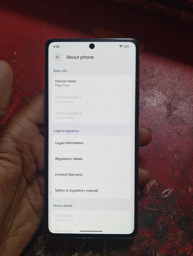 Google Pixel 7 Pro 6