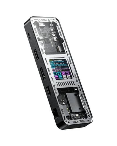 Dockcase 10-in-1 USB-C Hub HDMI DP Docking Station used like new