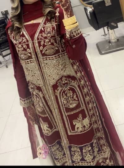 Maroon fancy suit