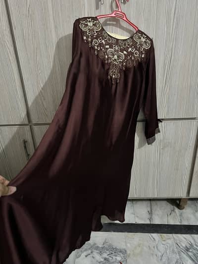 2 piece suit A-line silk shirt with jamawar trouser  for 2800