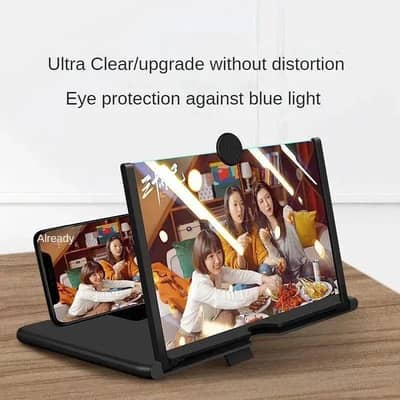 Ultra clear video amplifier Screen Black with Blue Light Protection