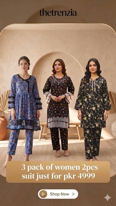 3 Suit Bundle Pack | Premium Quality | Order on Whattsapp 03308392945