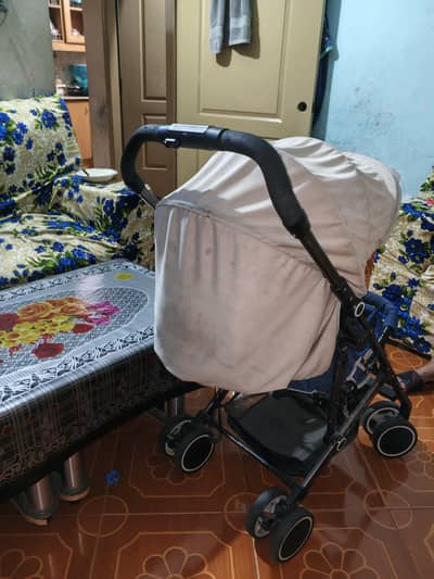 portable eight wheeler stroller/pram. imported