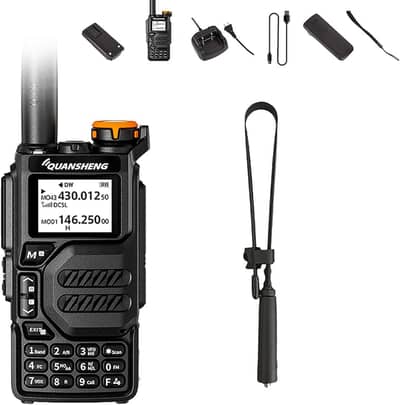 Quansheng K5 Dual Band Two-Way Radio Scramble, VHF, UHF and Air band