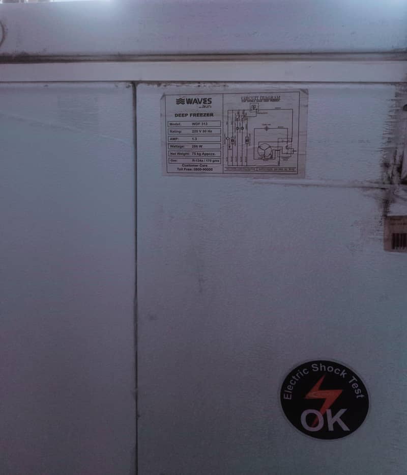 waves deep freezer 5