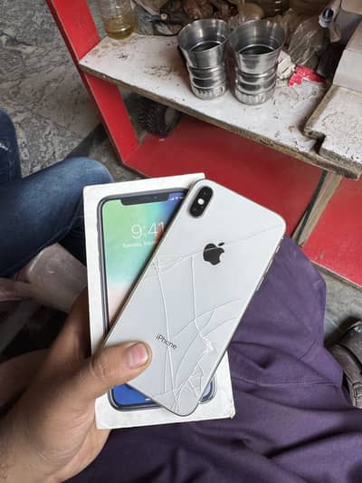 Apple iPhone X pta approve 64 gb back break