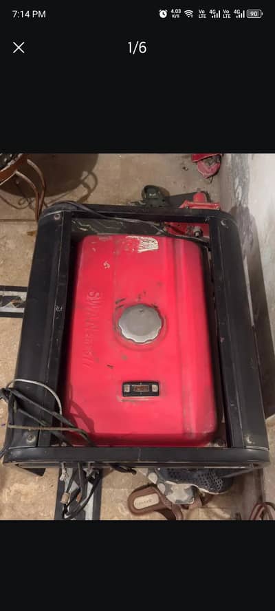 swan generator 35 kw very few used engine vise lush condition