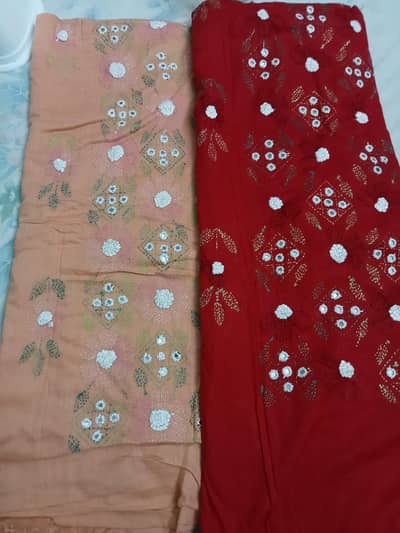 HAND EMBROIDERED SUITS ( THREE PIECE )