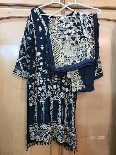 Black & Golden Net Dress