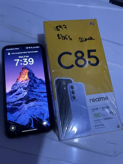 Realme C85 8/256 brand new 11 months warranty remaining