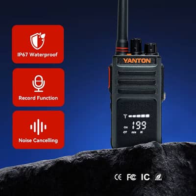 YANTON T800D Dual-Band Two-Way Radio with Voice Recording Function