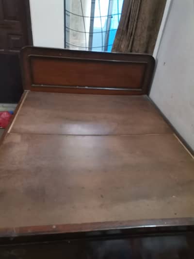 Double bed wid Dressing table nd 2 side tables
