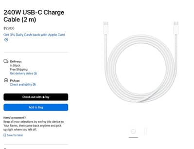 Iphone Apple 20W USB-C Fast Charger + Original USB-C to Lightning Cabl