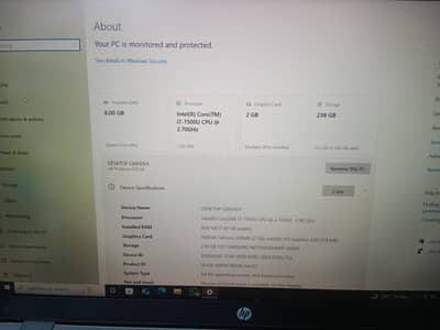 Hp Probook 470 G4 17 inche Screen Size 256 Ssd 8 GB Ram