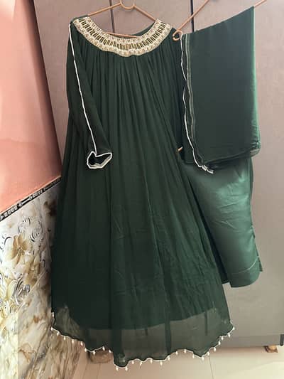 Elegant green maxi in half price