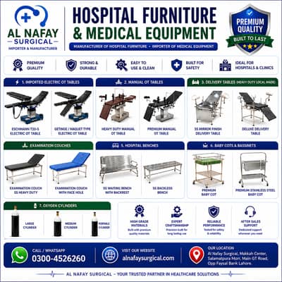 OT Tables, Delivery Tables, Hospital Furniture Manufacturers