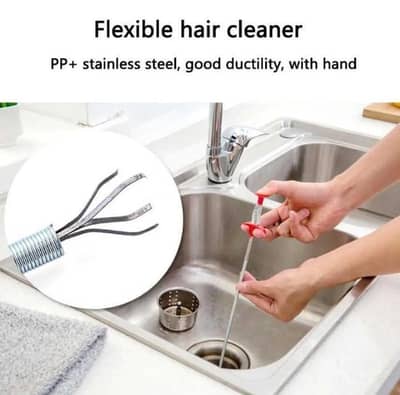 60cm Stainless Steel Drain Clog Remover Wire