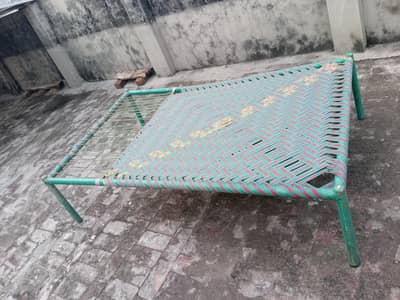 solid iron charpai