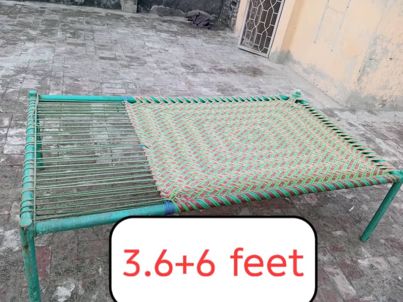 solid iron charpai 1