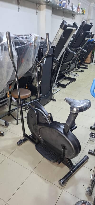 2 in 1  Air bike Exercise Elliptical Cycle | Cardio cycle