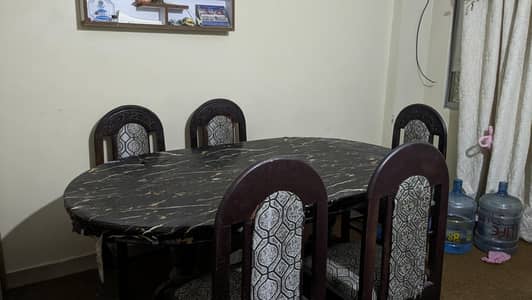 Wooden Dinner dining table with chairs set / negotiable