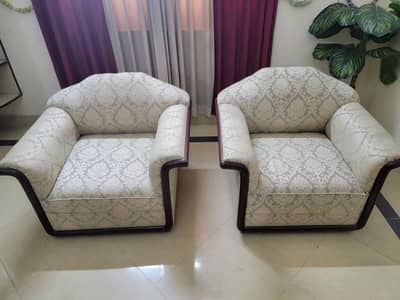 Home Sofa Set (3 + 2 + 2s) White