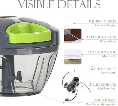 Premium Kitchen Chopper – Fast Vegetable Cutter