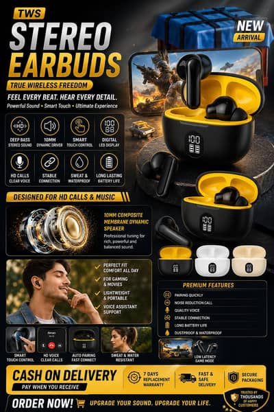 Earbuds and earpods available!!