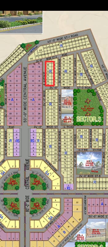 120 Sq Yards West Open Plot Sector 3