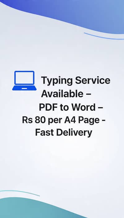 PDF to Word Typing Work | Fast & Accurate