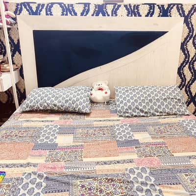 King size bed in solid wood