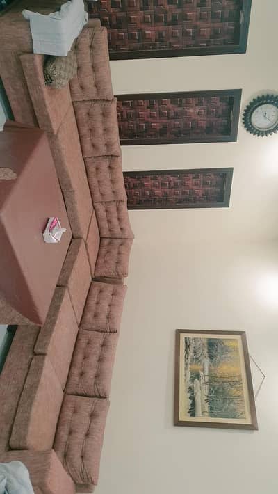 7 seater L shape sofa like new