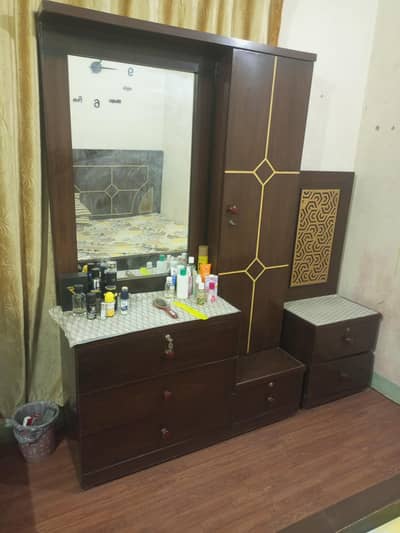 double bed side table dressing sofa