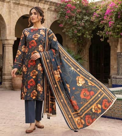 Alkaram lawn 3 pc