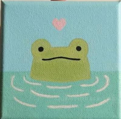 Cute painting on small size canvous for home decoration and for gifts