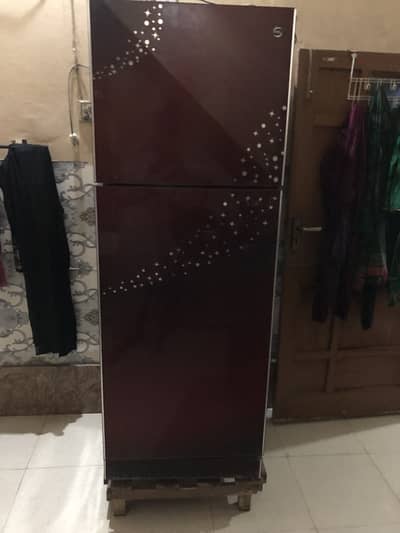 Pel full size fridge red colour 03137356113 WhatsApp