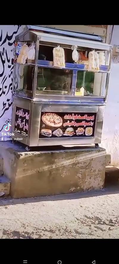 2.5 *5 fit berger shwarma counter. heavy mtirial  14 gaj chader 6 mm a