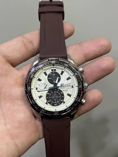 Casio Edifice Chronograph Men’s watch Dial Brown