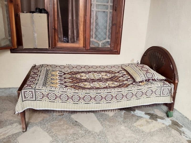 Single Bed with side table 0