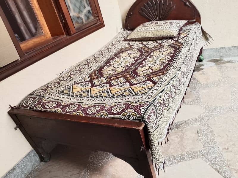 Single Bed with side table 1